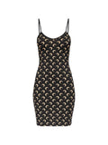 Marine Serre Moon Dress — Black