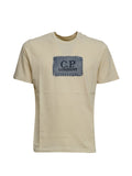 C.P. Company Logo-Patch Cotton T-shirt — Cream
