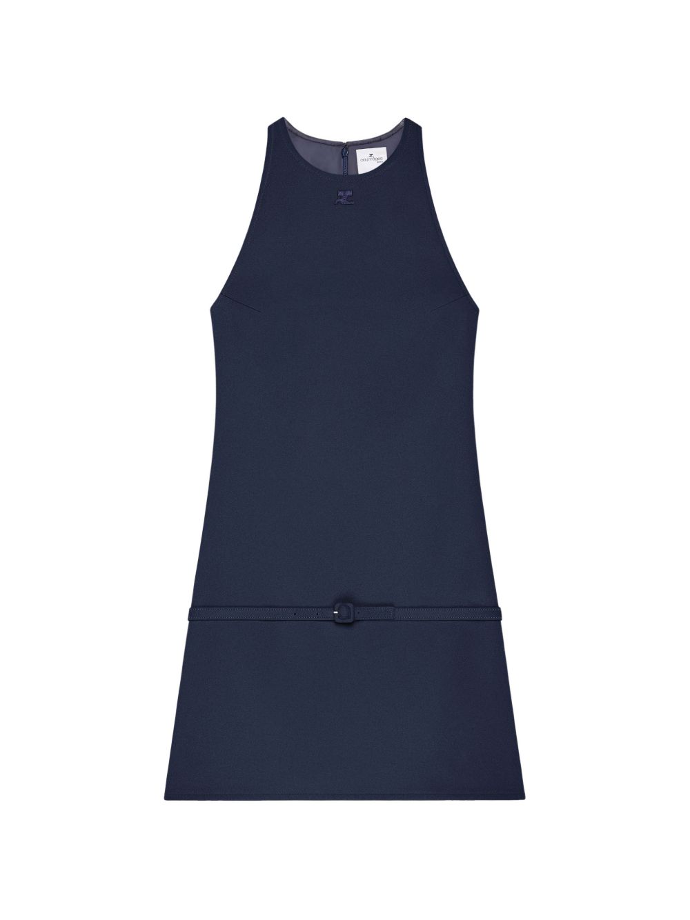 Courreges A-line Mini Dress — Navy