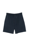 Maison Kitsuné Seersucker Cotton Shorts — Navy