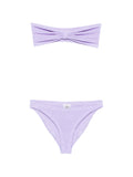 HUNZA Textured Knit Bikini — Lavender