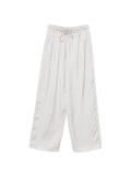 Emporio Armani Vertical-Striped Trousers — Beige