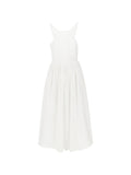 Emporio Armani Cotton Scoop-Neck Dress — White