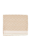 Emporio Armani Chevron-Pattern Scarf — Beige