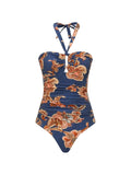 Zimmermann Aster Swimsuit — Navy