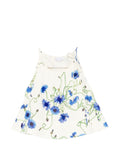 Stella McCartney Floral-Embroidered Cotton Tank Top — White
