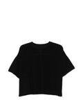 Fabiana Filippi Shimmer Cotton T-Shirt — Black