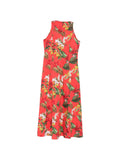 ARCHIVIO '67 Red Floral-Printed Cotton Dress — Red