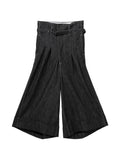 Junya Watanabe Wide-Leg Cotton Trousers — Charcoal