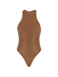 032C Venuja One-Piece Swimsuit — Camel
