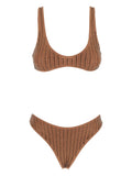 032C Studded Bikini Set — Tan