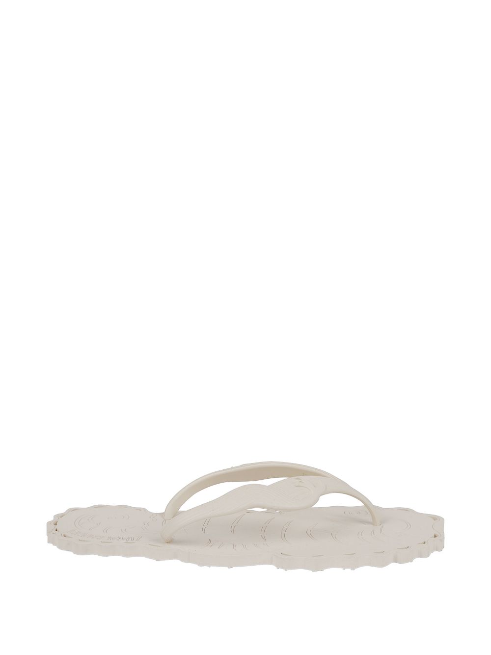 Zimmermann Scalloped Thong Sandals — White