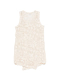 Comme Des Garcons Floral-Lace Cotton Blend Tank Top — Cream