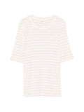 Closed Striped Cotton Blend Sweater — Pink
