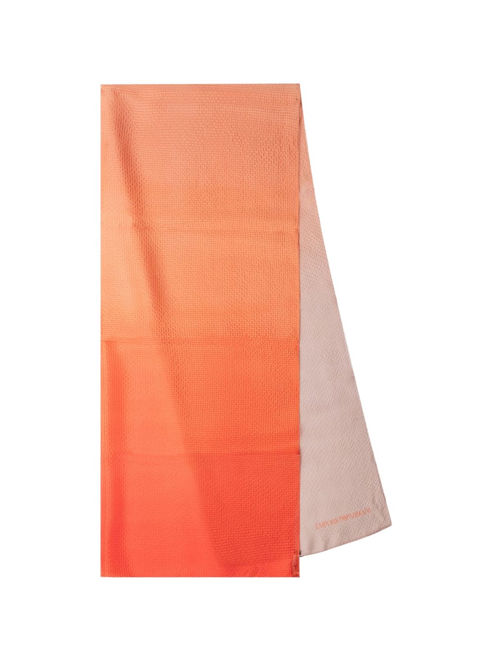 Emporio Armani Ombré Gradient Scarf — Orange