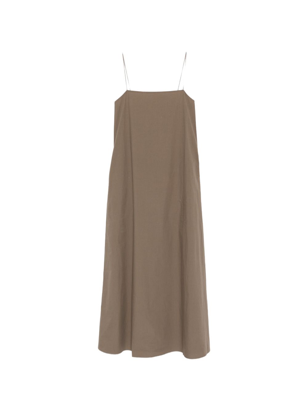 MATTEAU Cotton Long Dress — Brown