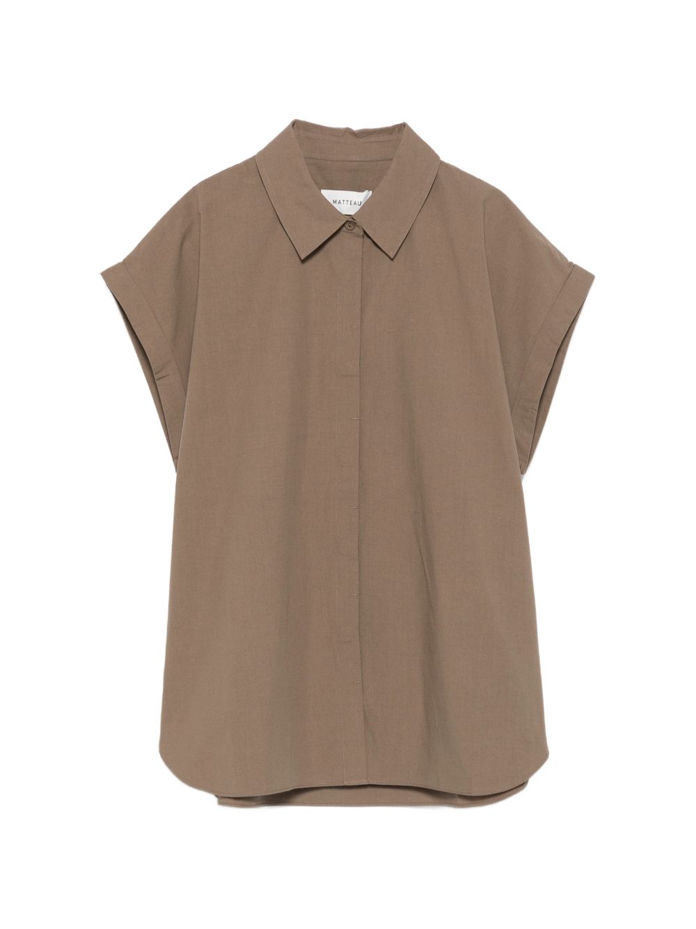 MATTEAU Cotton Shirt — Taupe