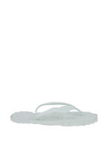 Zimmermann Embossed Thong Sandals — Seafoam