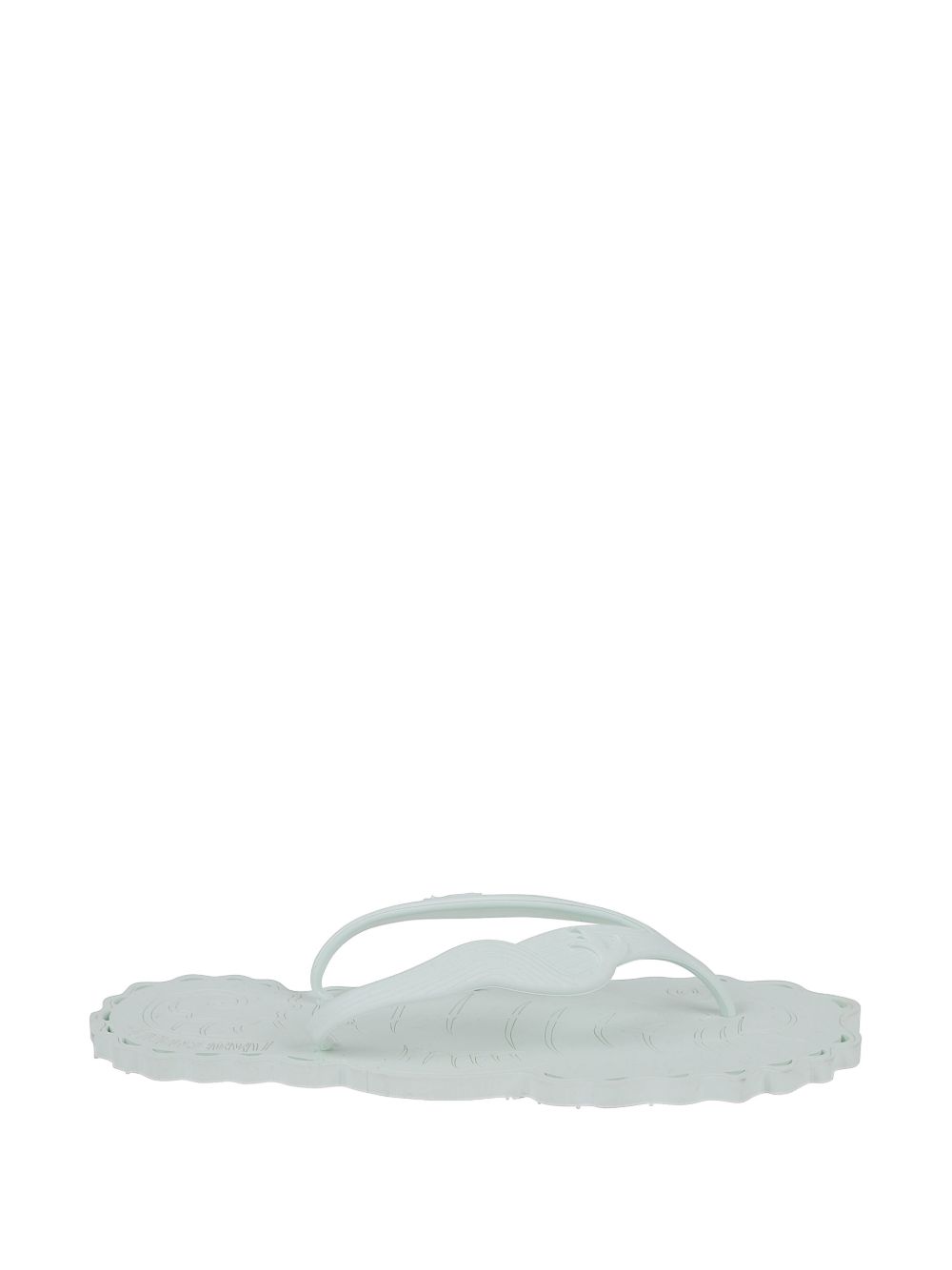 Zimmermann Embossed Thong Sandals — Seafoam