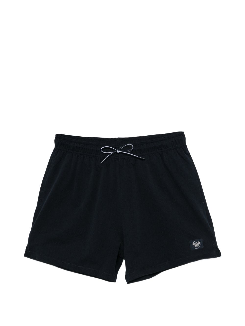 Emporio Armani Logo Patch Shorts — Black