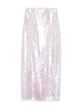 Forte Forte Sequined Skirt — Pink