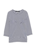 Junya Watanabe Striped Panelled T-shirt — Navy