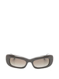 Balenciaga Tinted Rectangular Sunglasses — Dark Grey