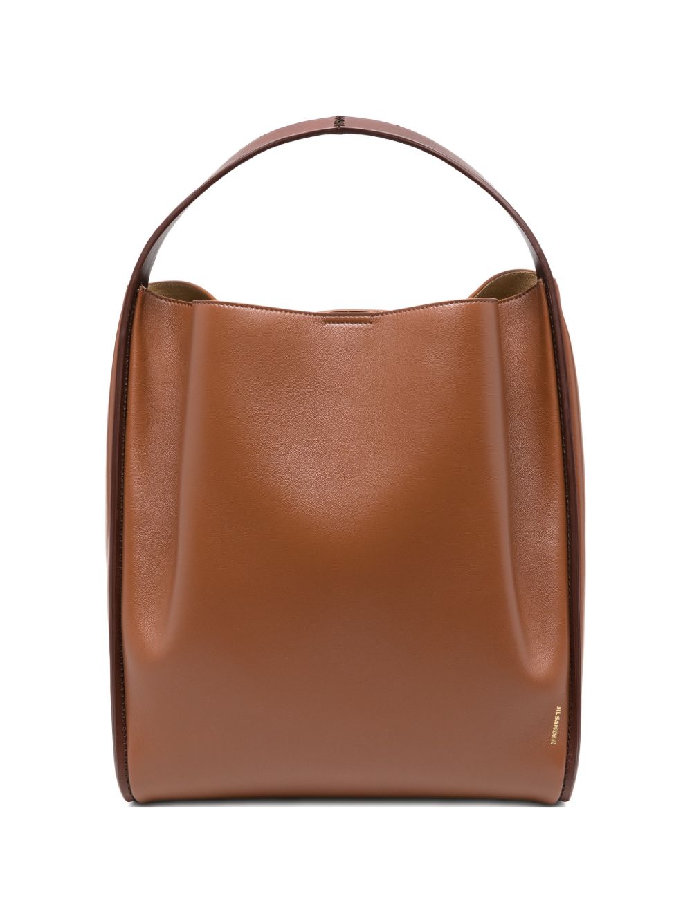 Jil Sander Pivot Shoulder Bag — Brown