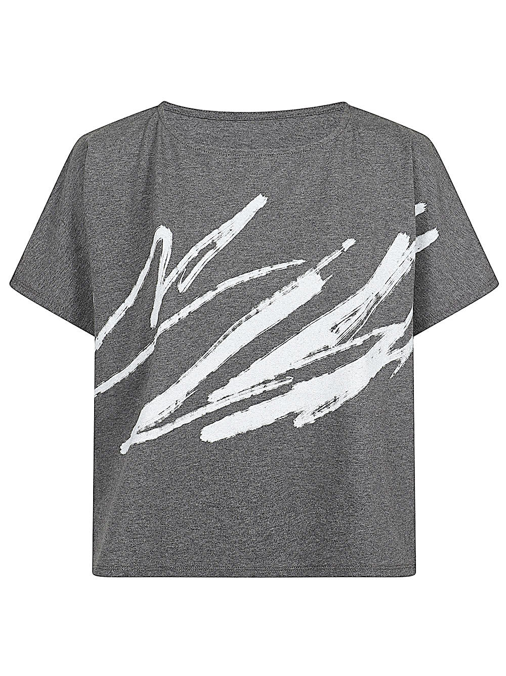 MOYURU Printed Cotton T-Shirt — Gray