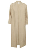 032C Linen Dustcoat Coat — Beige