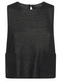 MIZUIRO Ring Tank Top — Black
