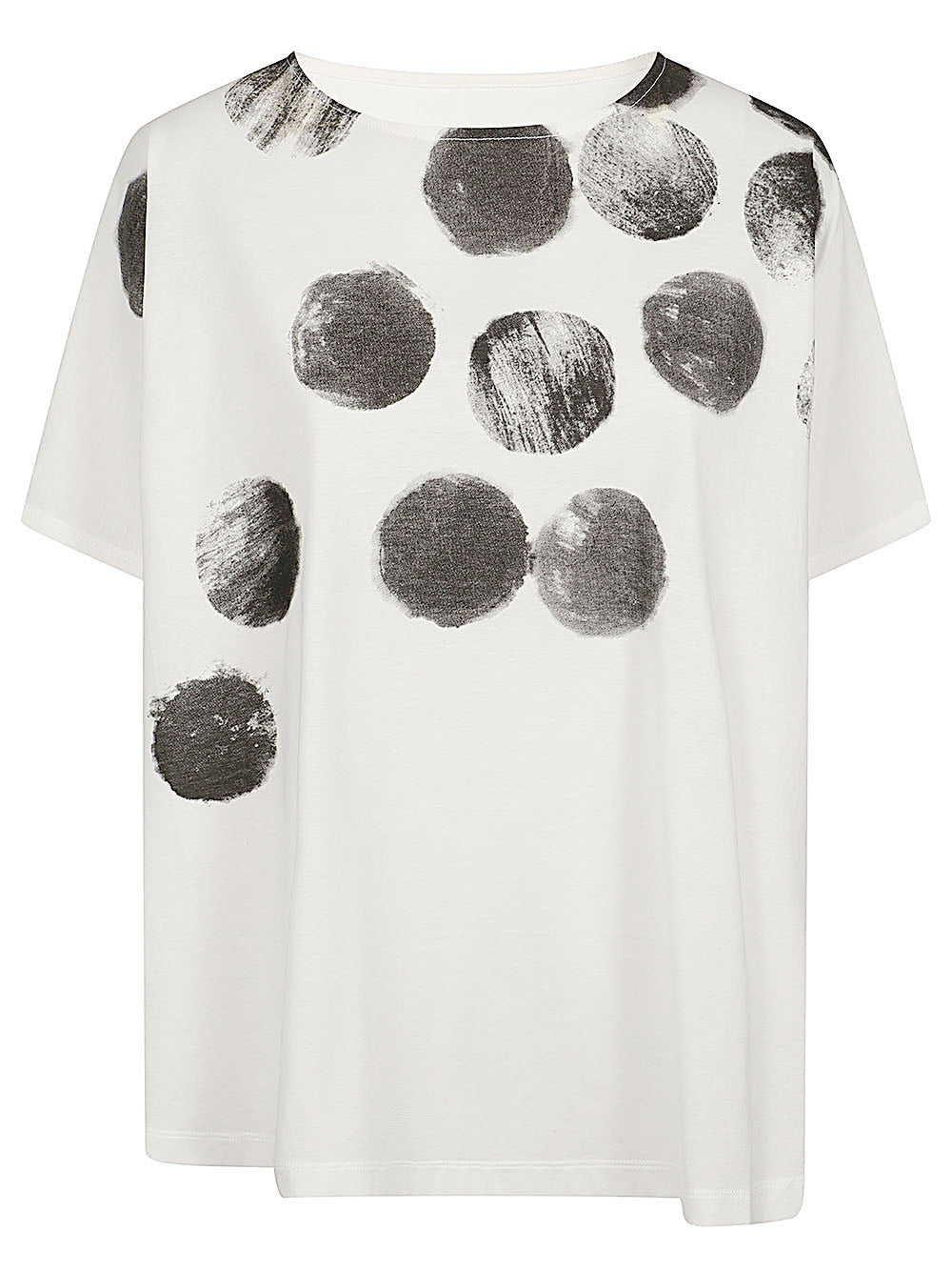 MOYURU Printed Cotton T-Shirt — White