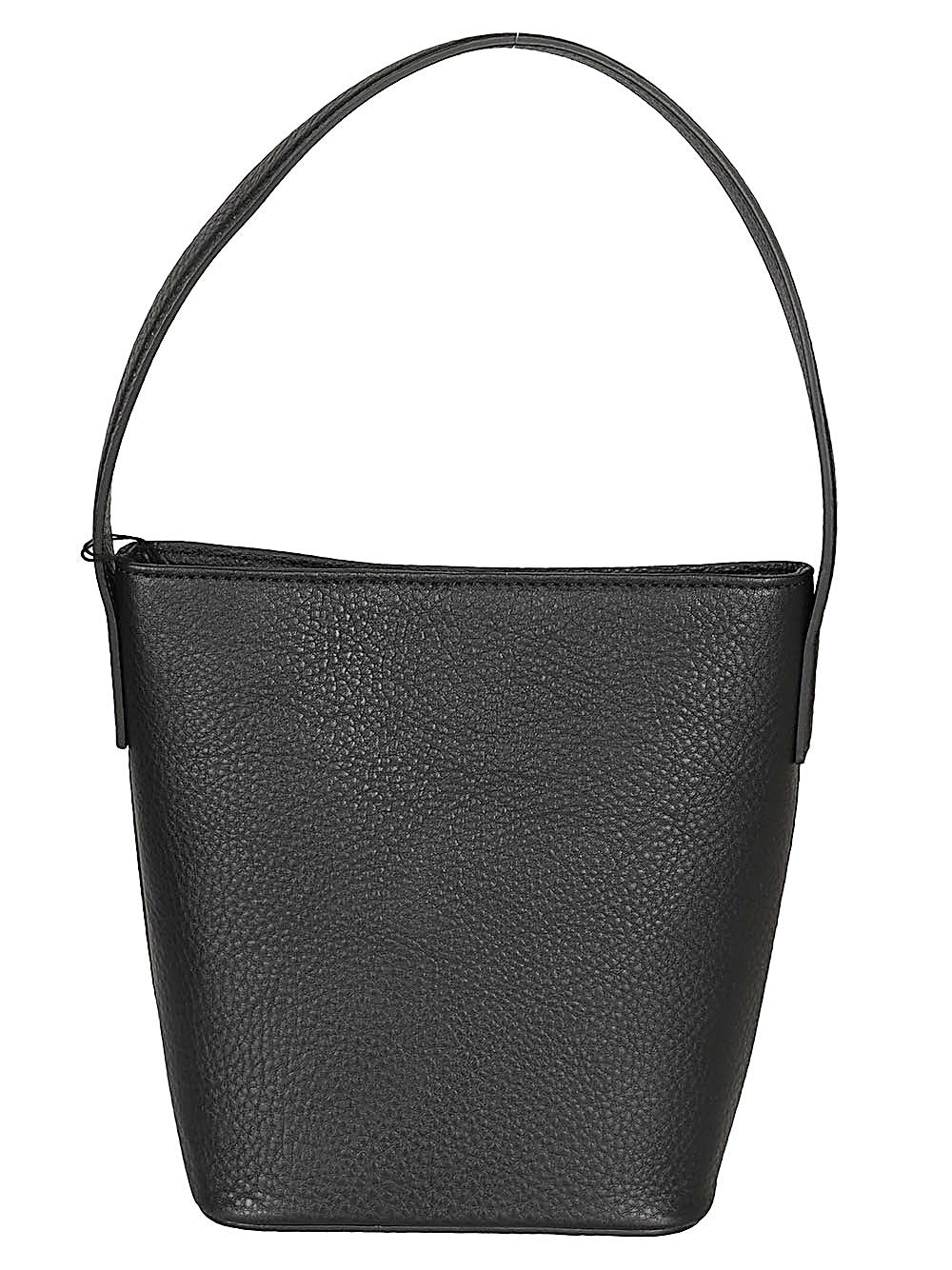 MIZUIRO Pebbled Leather Shoulder Bag — Black