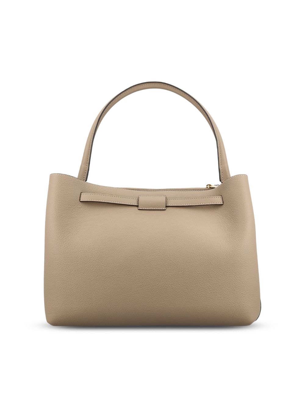 Tod'S Leather Top Handle Bag — beige