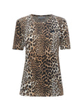 Ganni T-Shirts And Polos Leopardato - L