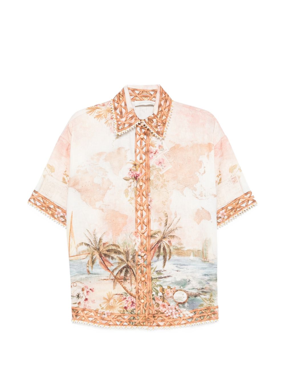 Camisa Zimmermann Mahon — Crema