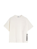 Jil Sander Logo-Embroidered Cotton T-Shirt — Cream