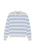 GUEST IN RESIDENCE Cashmere Striped Polo — grey