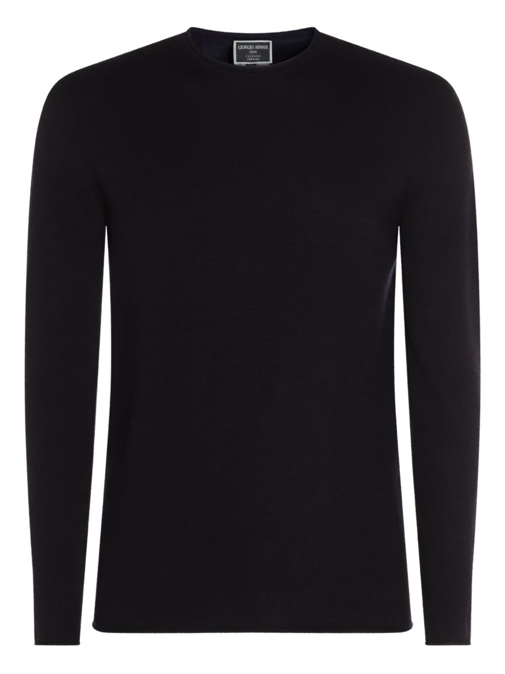 Giorgio Armani Cashmere Crewneck Sweater — Black