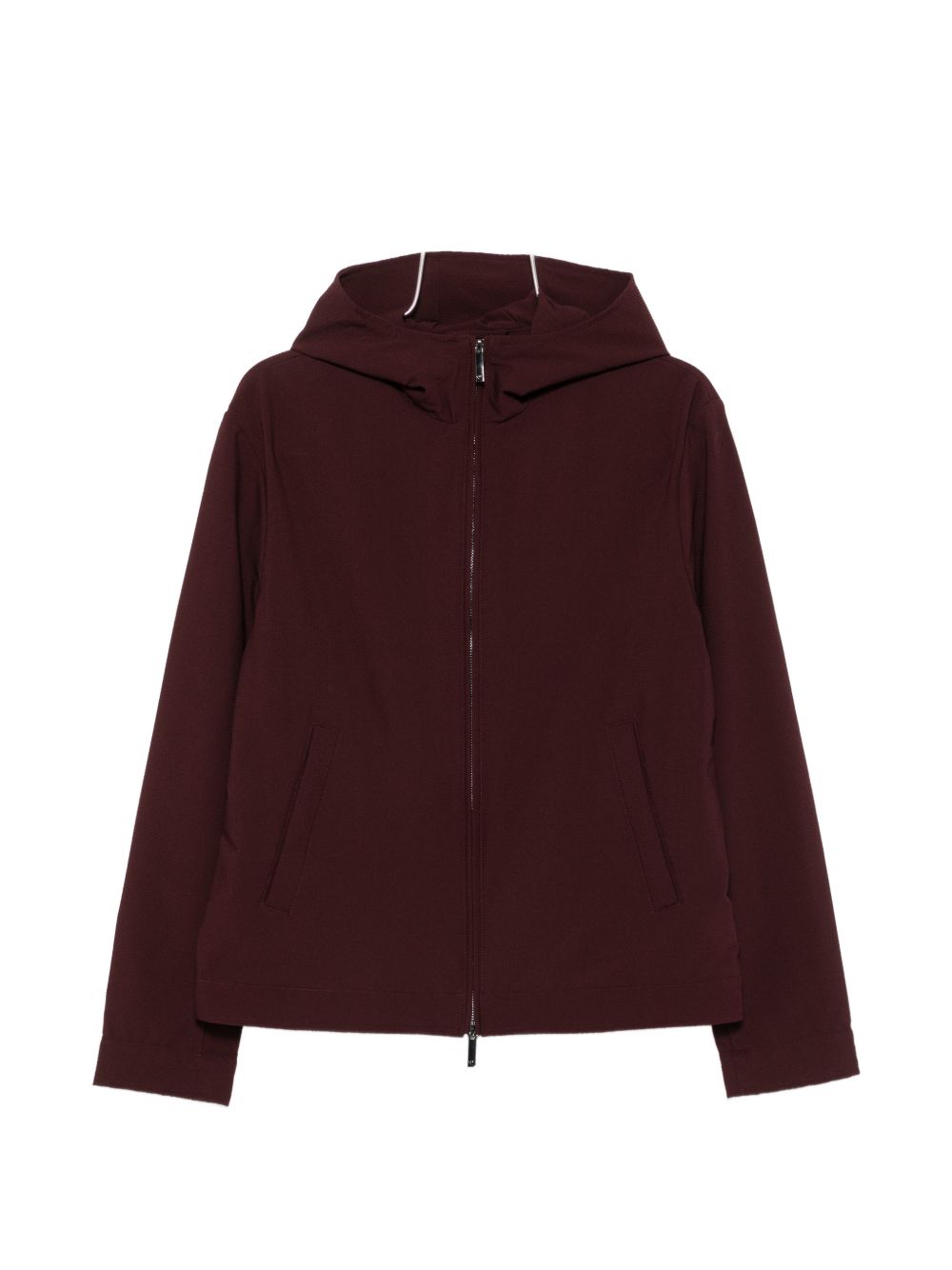 Emporio Armani Nylon Blouson Jacket — Burgundy