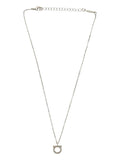 Ferragamo Gancini Necklace — Silver