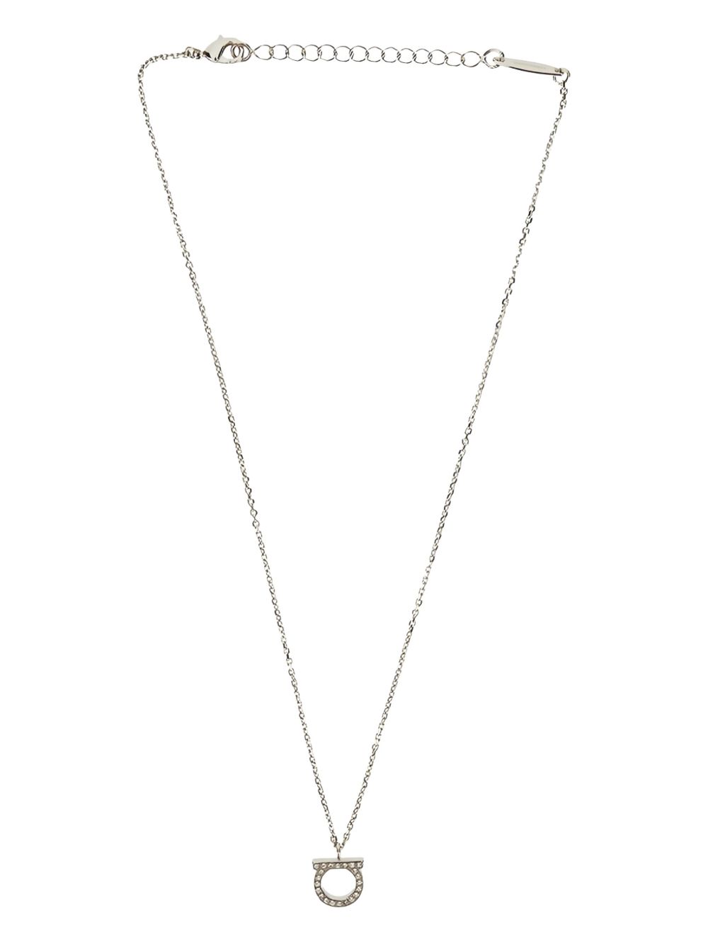 Ferragamo Gancini Necklace — Silver