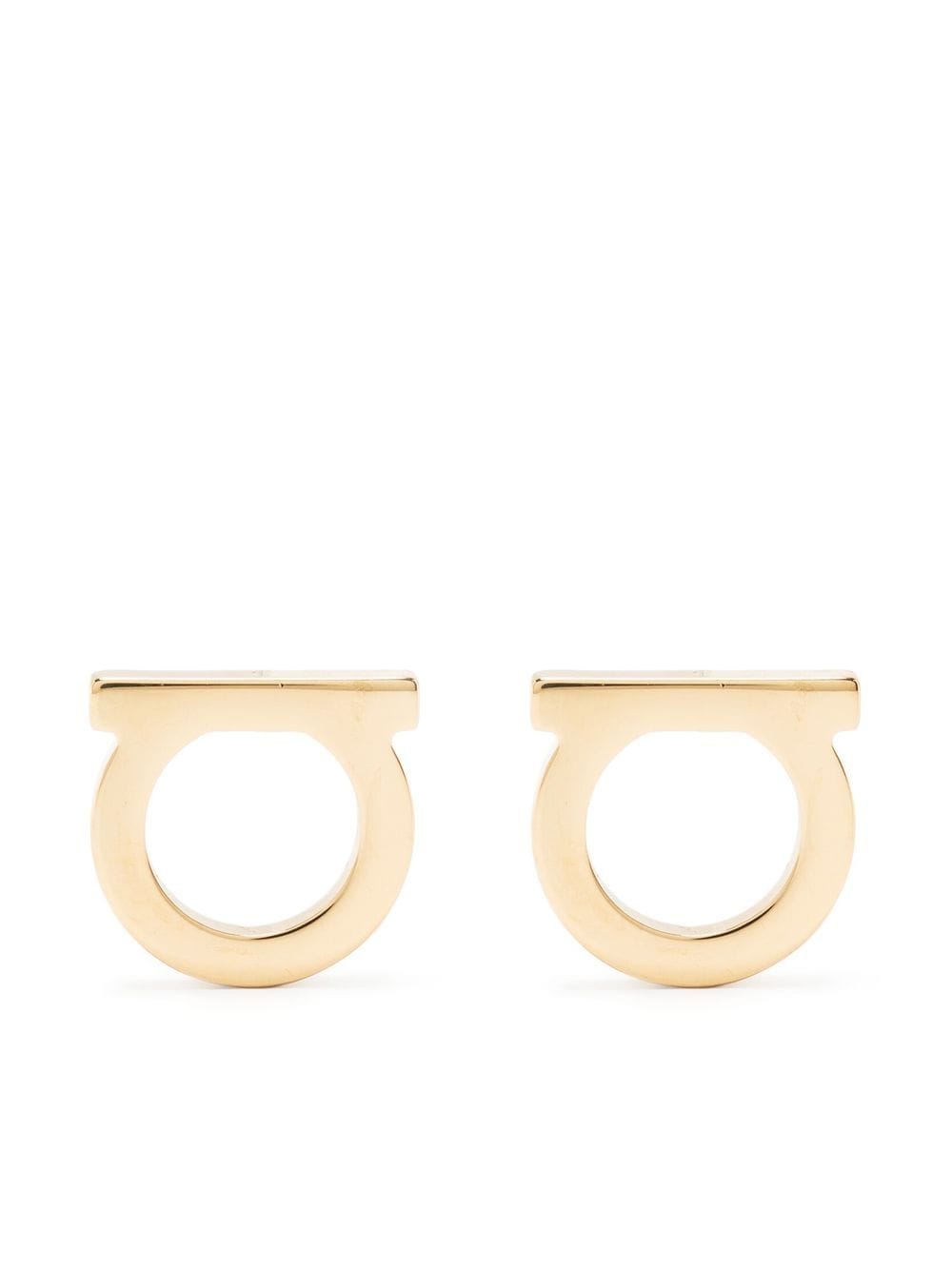 Ferragamo Gold-Tone Brass Earrings — Gold