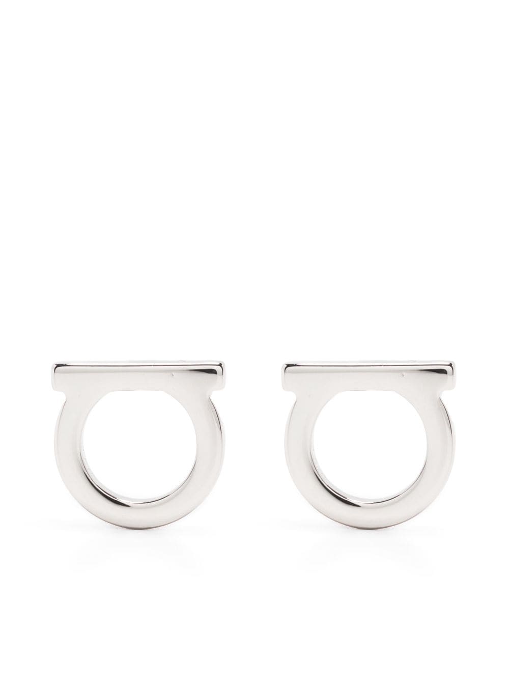 Ferragamo Gancio Earrings — Silver