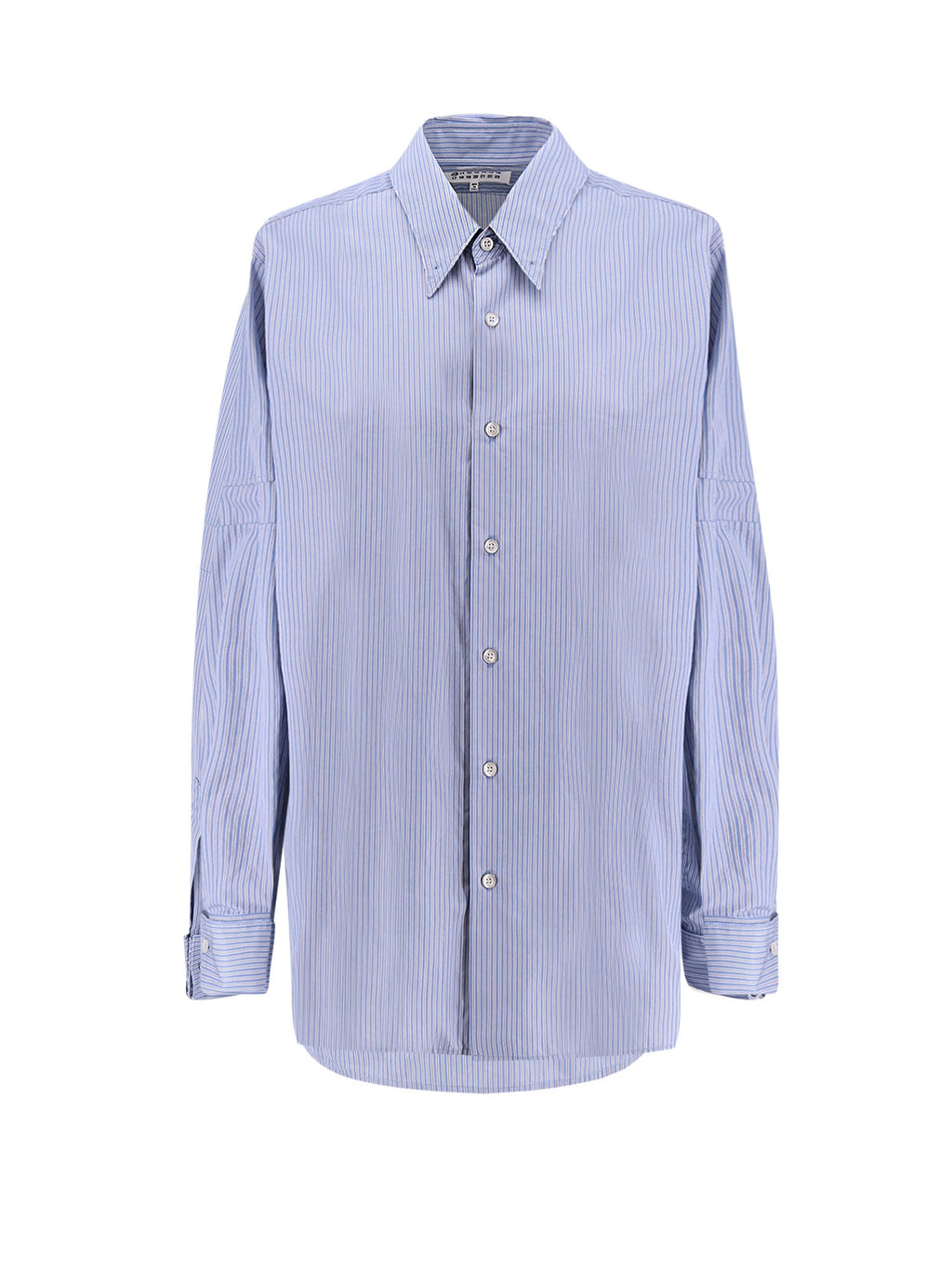 Maison Margiela Shirts Light Blue Grey Cotone