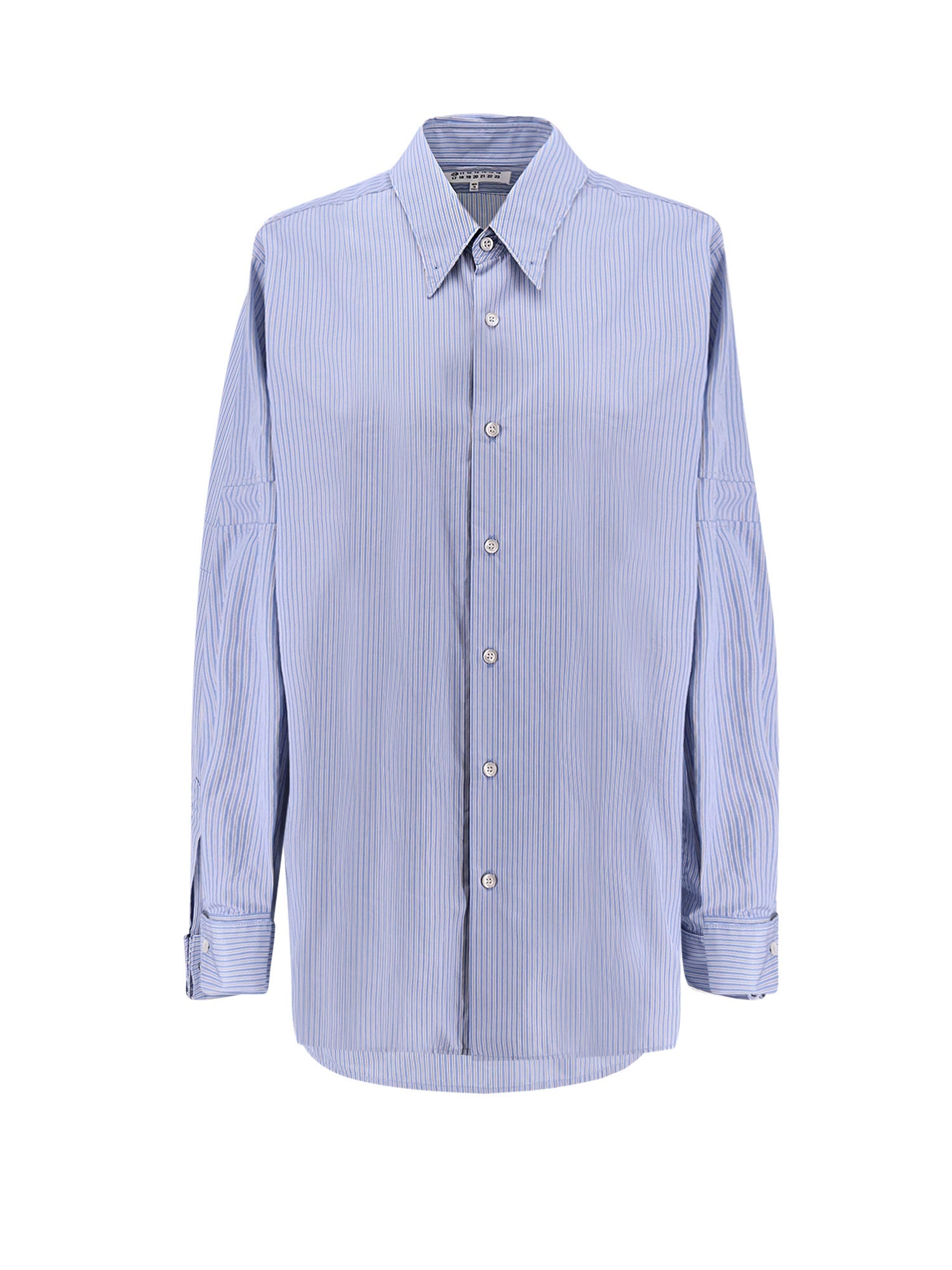 Maison Margiela Shirts Light Blue Grey Cotone
