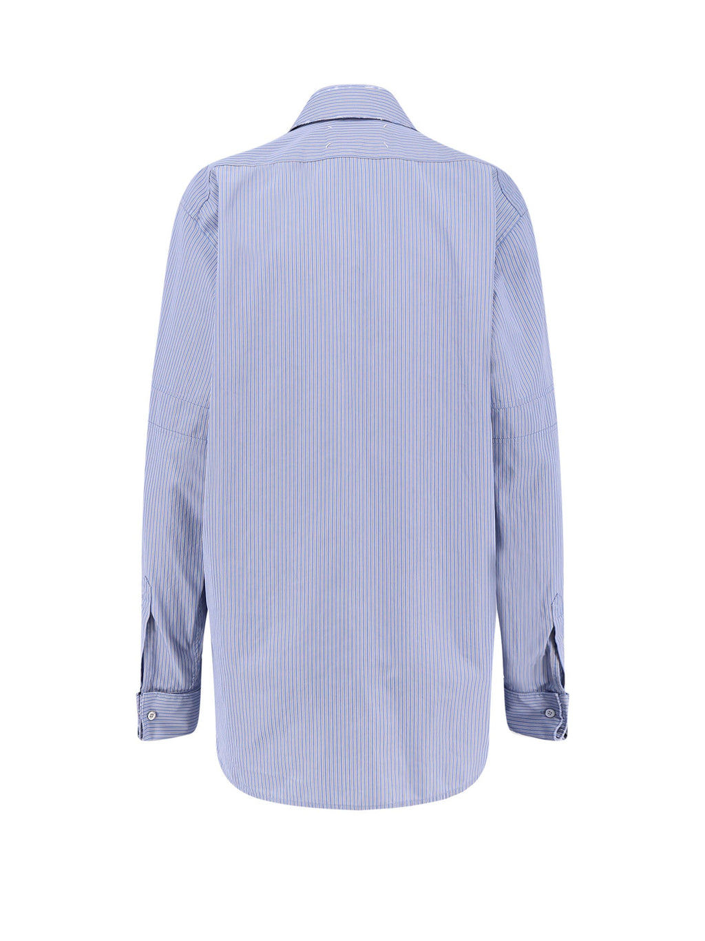 Maison Margiela Shirts Light Blue Grey Cotone
