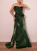Trumpet/Mermaid Sweep Train Evening Dresses With Cascading Ruffles