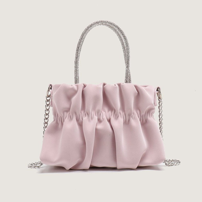 PU Event/Party Clutches & Bags With Pleats/Rhinestone