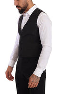 Men's Gray Silk Slim Fit Waistcoat Formal Vest Clothing